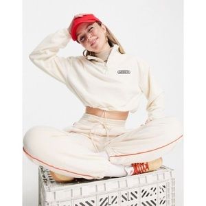 Adidas | Cropped Quarter-Zip Fleece